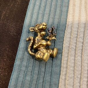 Disney Gold and Blue Tigger Brooch